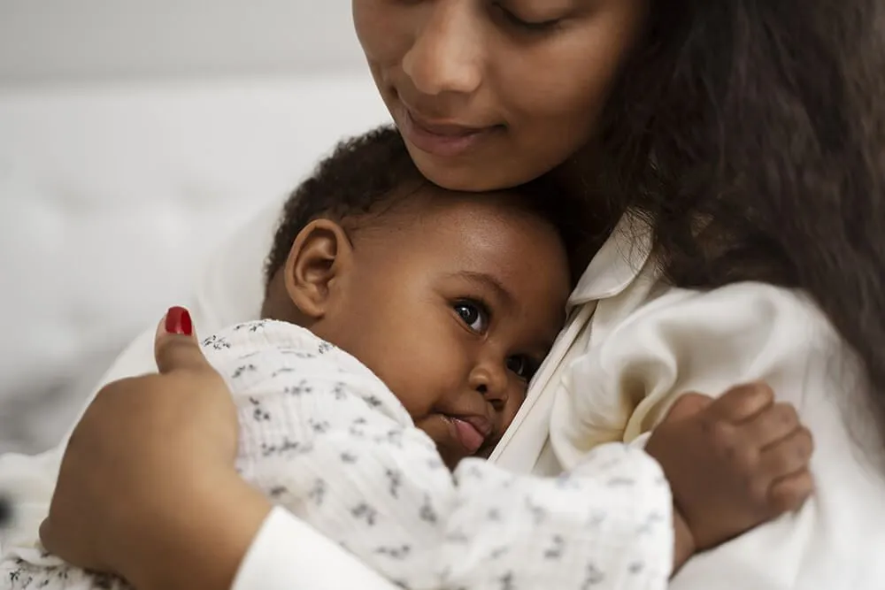 Maman avec son nouveau né